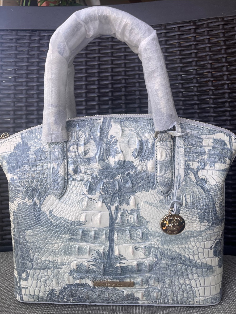 NWT Brahmin DUXBURY in MINDFUL GARDEN Melbourne Duxbury Satchel